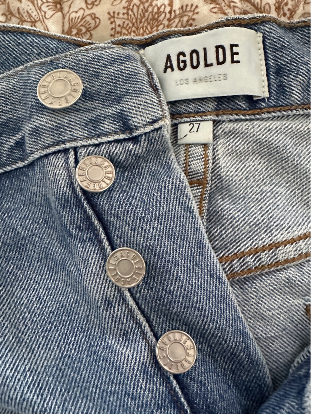 Agolde Parker Jean Shorts - Picture 3 of 4